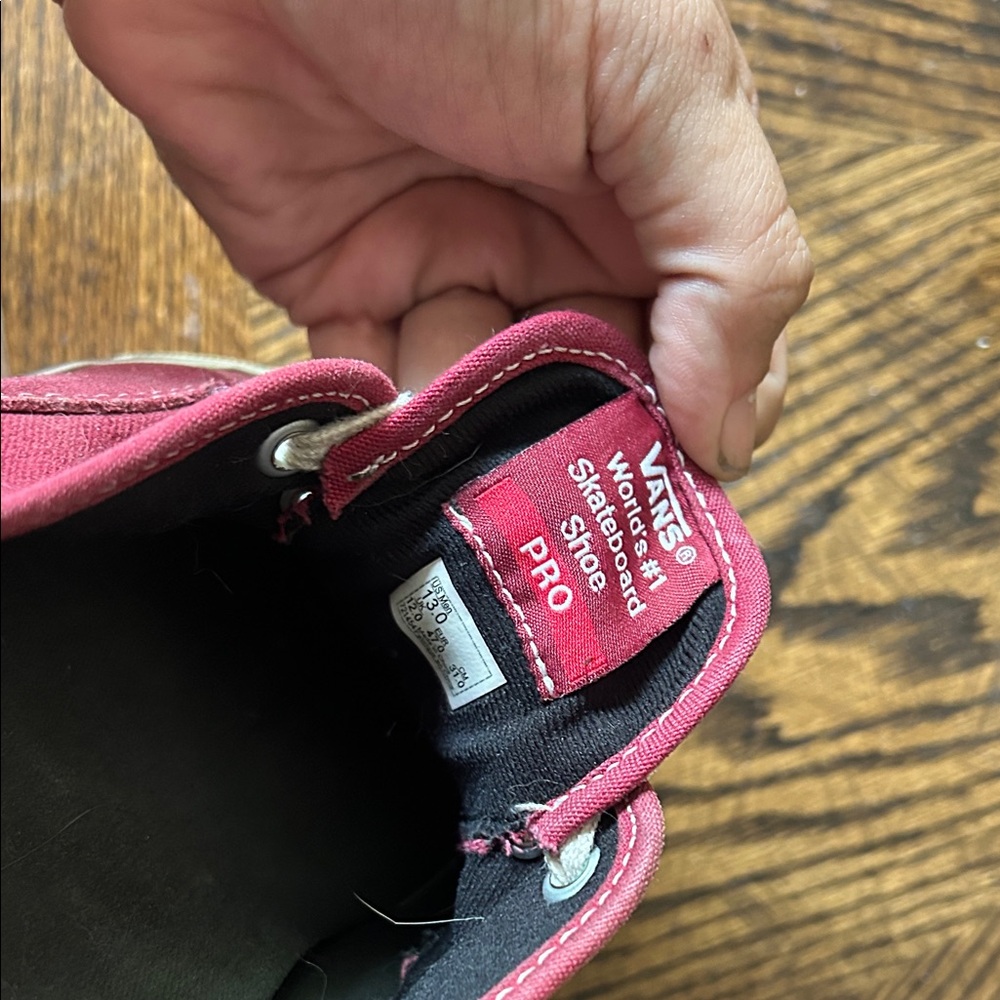 Vans Pro Skate Red Sneakers - Picture 2 of 5